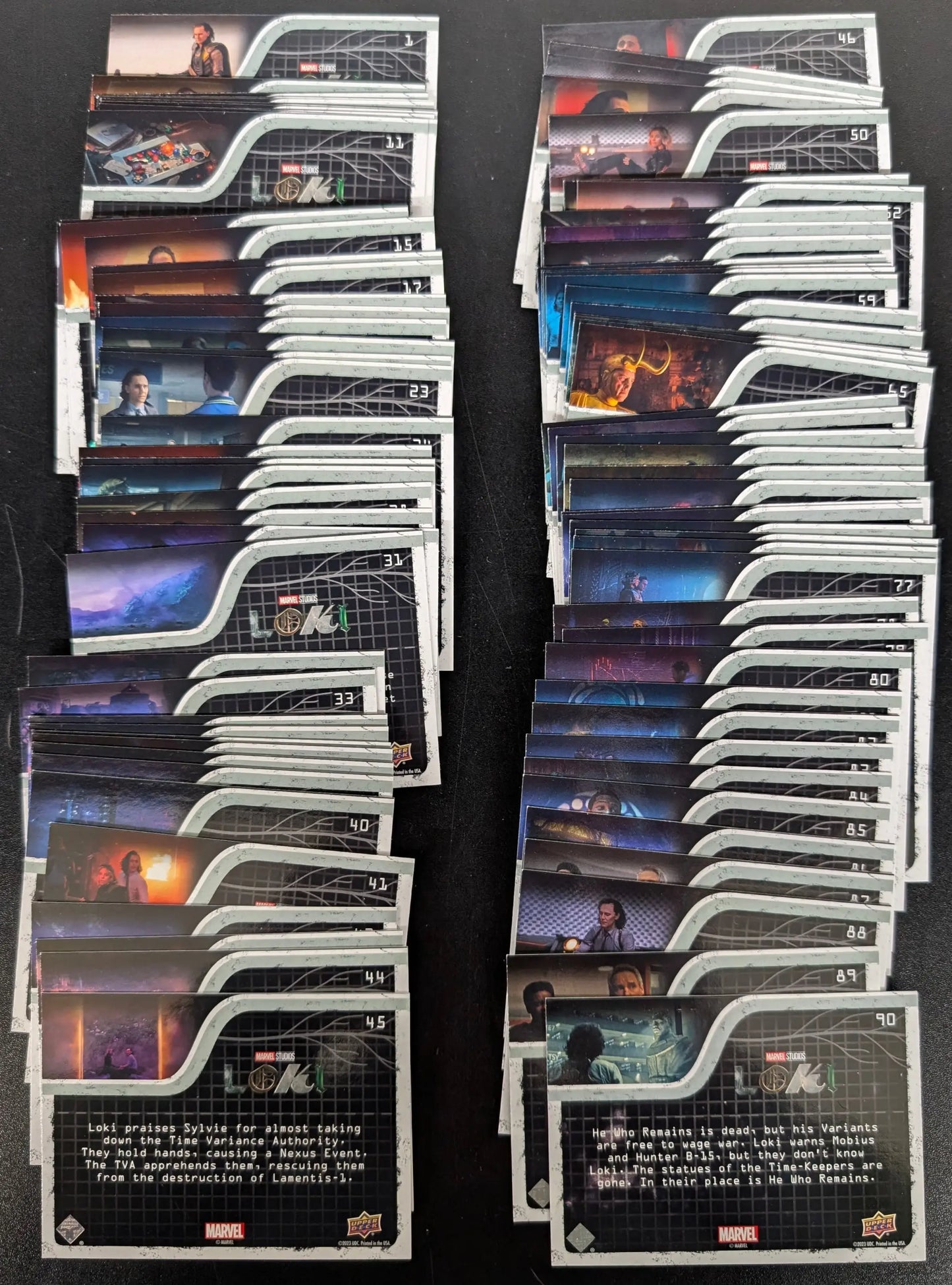 2023 Upper Deck Marvel Loki Purple Parallel 90 Card Base Set - Marvel Card Box