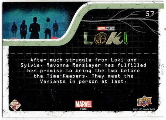 2023 Upper Deck Marvel Loki Yellow Parallel Base Card 57 As Promised... 114/225 - Marvel Card Single