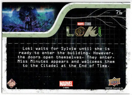 2023 Upper Deck Marvel Loki Yellow Parallel Base Card 76 The Citadel At... /225 - Marvel Card Single