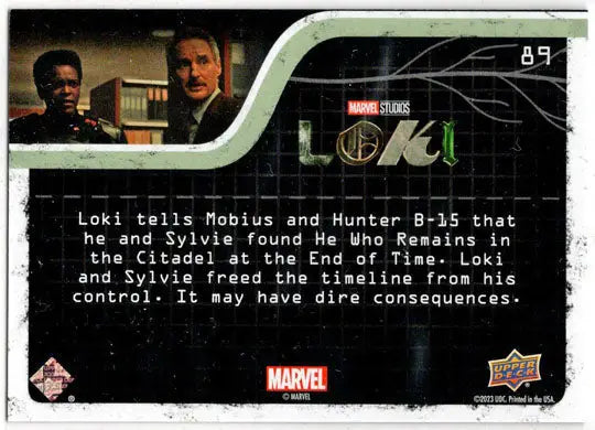 2023 Upper Deck Marvel Loki Yellow Parallel Base Card 89 We Freed The... /225 - Marvel Card Single