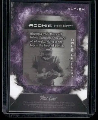 2023 Wild Card Rookie Heat Jonathan Mingo #RHN-24 National 1/8 Football - Football Card Single