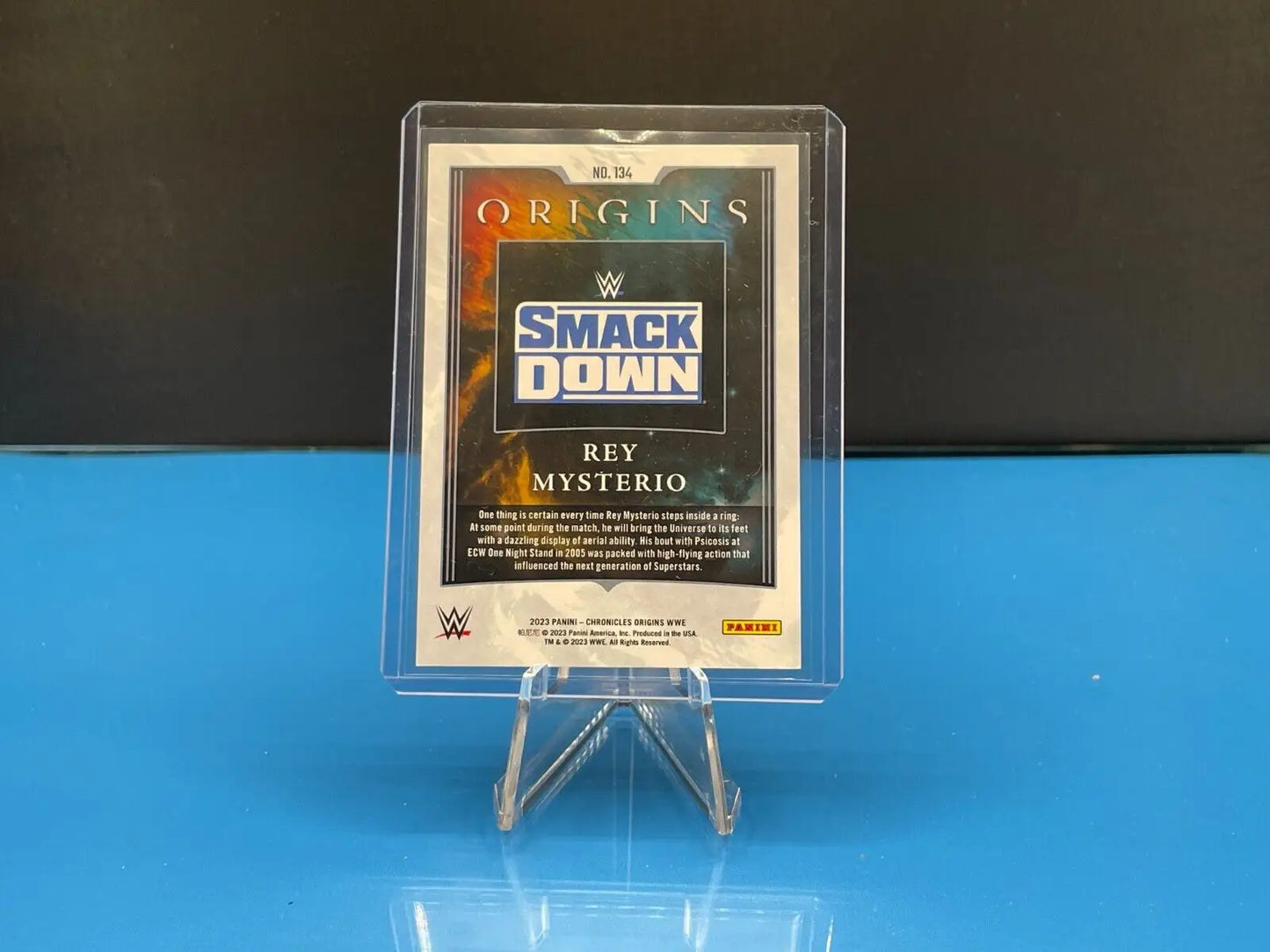 Rey Mysterio WWE Chronicles trading card 2023 Origins #134 Pink #272/349