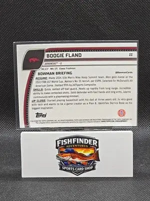 2024-25 Bowman University Chrome Sapphire Edition - Boogie Fland #11 (RC) - Basketball Card Single