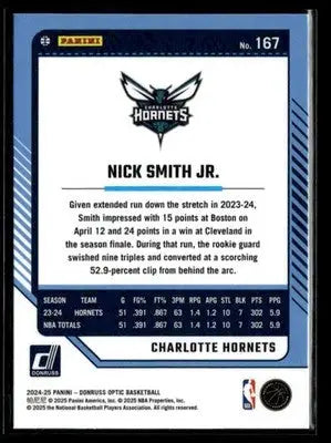 2024-25 Donruss Optic #167 Nick Smith Jr. - Basketball Card Single
