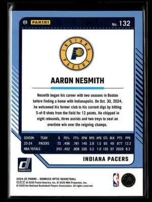 2024-25 Donruss Optic Aaron Nesmith #132 Base Indiana Pacers - Basketball Card Single