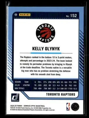 2024-25 Donruss Optic Kelly Olynyk #152 Toronto Raptors