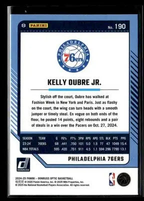 2024-25 Donruss Optic Kelly Oubre Jr. #190 Base Philadelphia 76ers