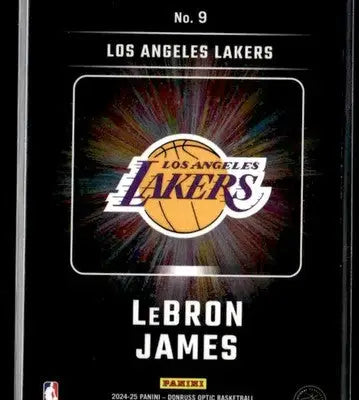 2024-25 Donruss Optic LeBron James #9 Lights Out Los Angeles Lakers