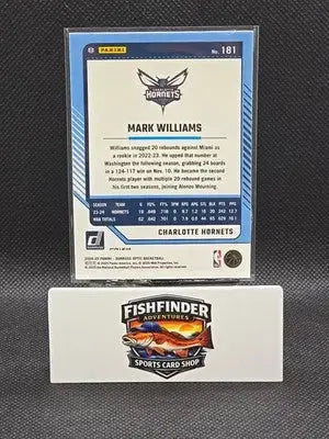 2024-25 Panini Donruss Optic - Mark Williams #181 Blue Velocity Prizm - Basketball Card Single