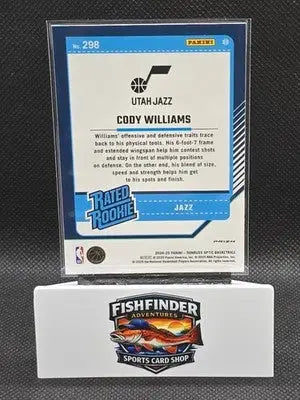 2024-25 Panini Donruss Optic - Rated Rookie Cody Williams #298 Purple Shock... - Basketball Card Single