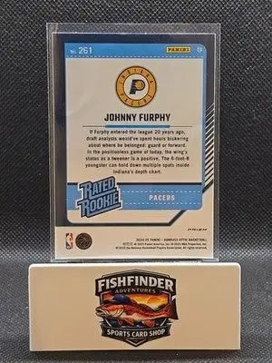 2024-25 Panini Donruss Optic - Rated Rookie Johnny Furphy #261 Blue Velocity... - Basketball Card Single