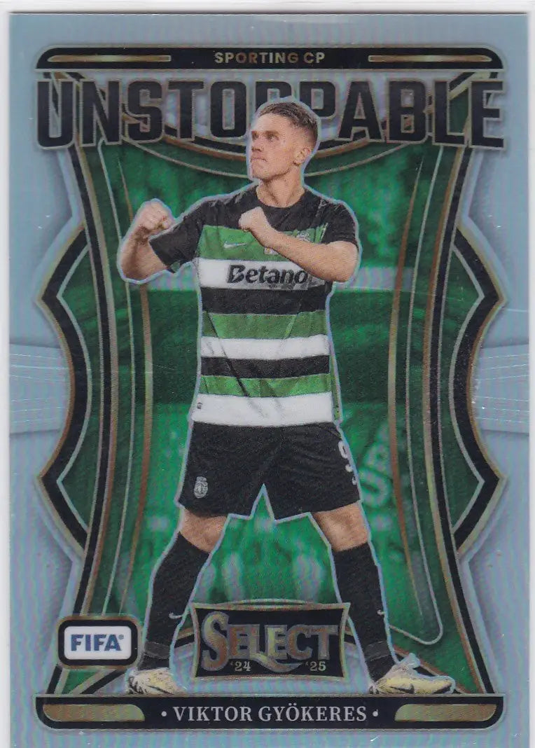 2024-25 Panini FIFA Select #14 Viktor Gyokeres Prizm Unstoppable - Soccer Card Single