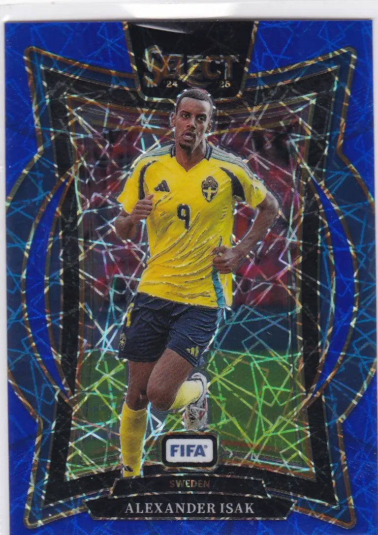 2024-25 Panini FIFA Select #92 Alexander Isak Blue Lazer Prizm Sweden - Soccer Card Single
