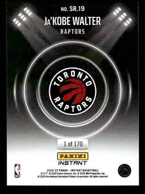2024-25 Panini Instant NBA Spotlight Rookies #SR.19 Ja’Kobe Walter - Basketball Card Single