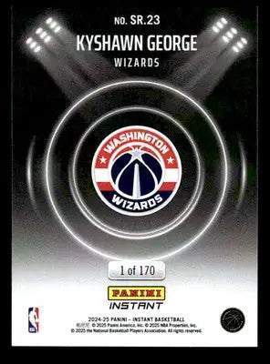 2024-25 Panini Instant NBA Spotlight Rookies #SR.23 Kyshawn George - Basketball Card Single