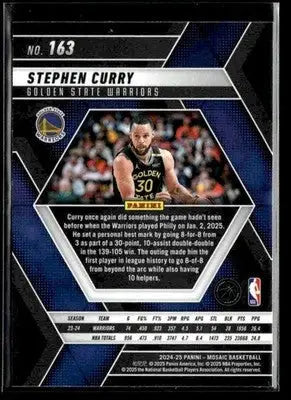 2024-25 Panini Mosaic #163 Stephen Curry - Basketball Card Single
