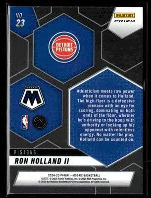 2024-25 Panini Mosaic #23 Ron Holland II Montage Mosaic - Basketball Card Single