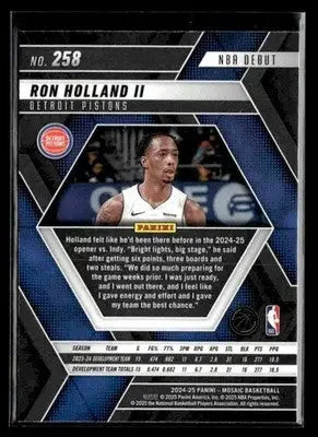 2024-25 Panini Mosaic #258 Ron Holland II - Basketball Card Single