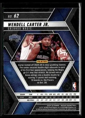 2024-25 Panini Mosaic #62 Wendell Carter Jr. - Basketball Card Single