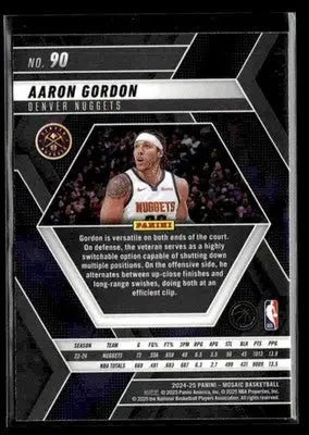 2024-25 Panini Mosaic #90 Aaron Gordon - Basketball Card Single