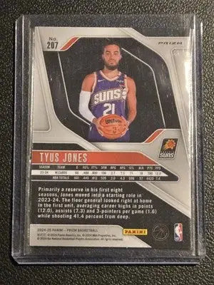 2024-25 Panini Prizm #207 Tyus Jones Prizms Green - Basketball Card Single