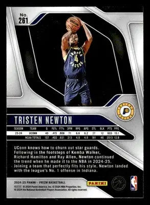 2024-25 Panini Prizm #261 Tristen Newton - Basketball Card Single