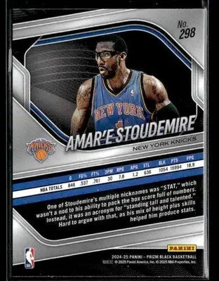 2024-25 Panini Prizm Black #298 Amar’e Stoudemire Legends - Basketball Card Single