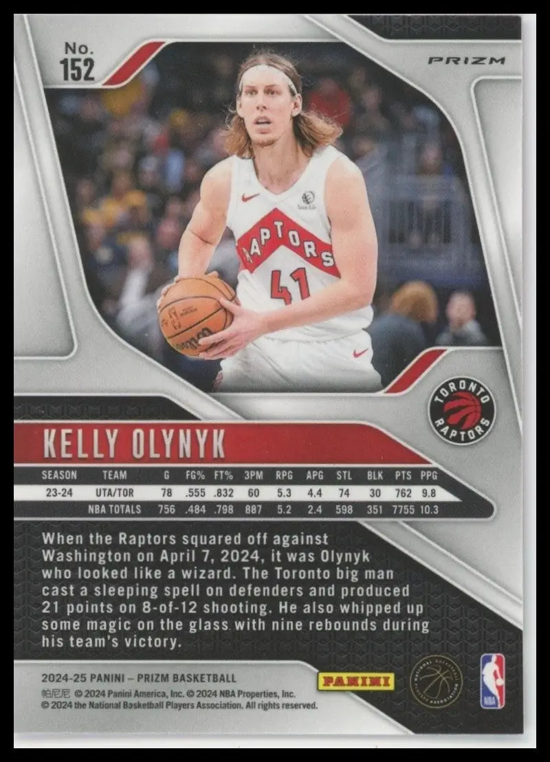 2024-25 Panini Prizm - Kelly Olynyk #152 Pink Ice Prizm