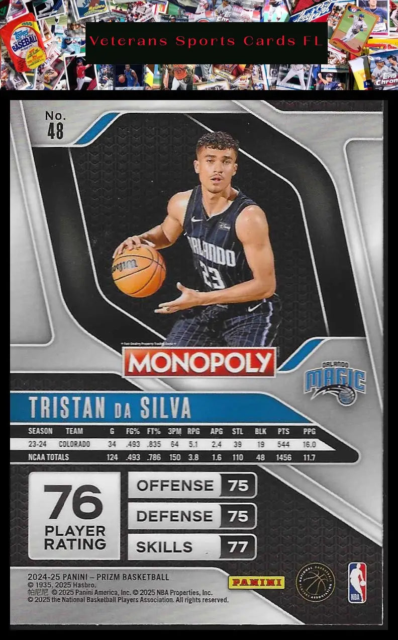 2024-25 Panini Prizm Monopoly #24 Zach Edey - Basketball Card Single