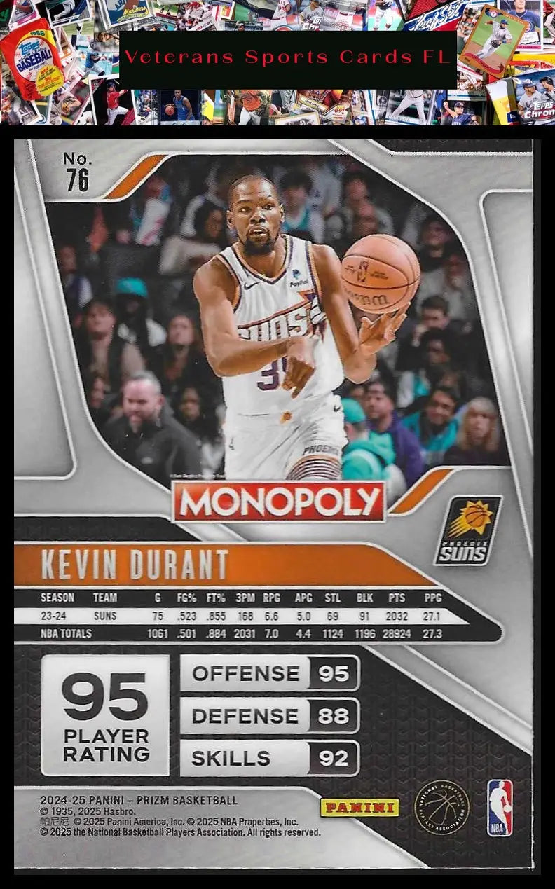 2024-25 Panini Prizm Monopoly #60 Johnny Furphy - Basketball Card Single