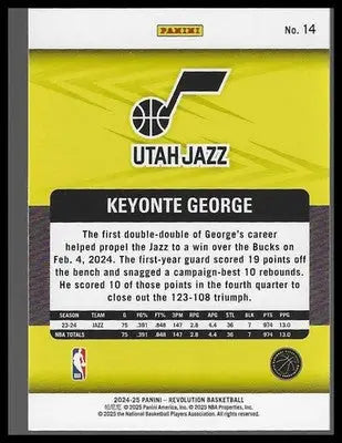 2024-25 Panini Revolution #14 Keyonte George - Basketball Card Single