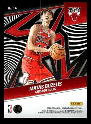 2024-25 Panini Revolution #14 Matas Buzelis Base RC Chicago Bulls - Basketball Card Single