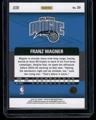 2024-25 Panini Revolution Astro Franz Wagner #39 Basketball - Basketball Card Single