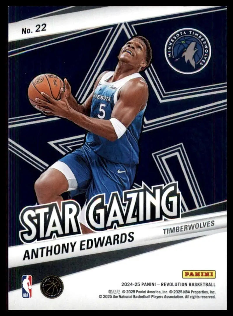 2024-25 Panini Revolution - Star Gazing Anthony Edwards #22