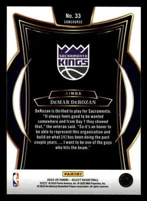 2024-25 Panini Select #33 DeMar DeRozan - Basketball Card Single