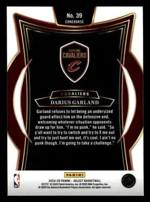 2024-25 Panini Select #39 Darius Garland Concourse Cleveland Cavaliers - Basketball Card Single