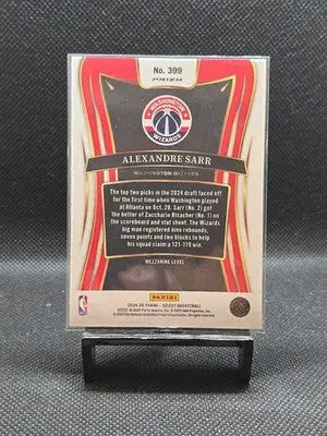 2024-25 Panini Select - Mezzanine Alexandre Sarr #399 Orange Tectonic Prizm (RC)