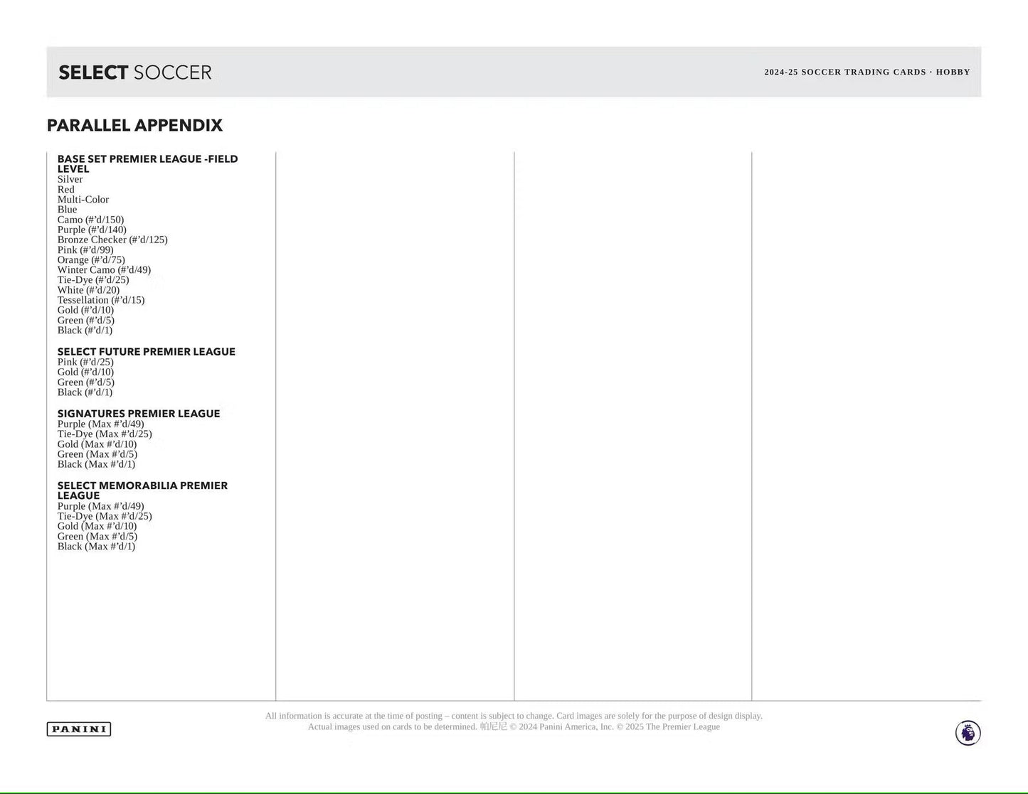 2024-25 Panini Select Premier League EPL Soccer Hobby Box