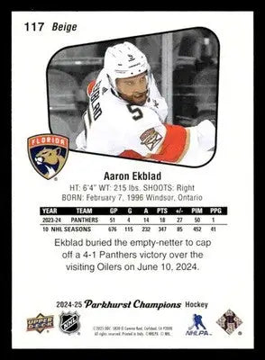 2024-25 Parkhurst Champions #117 Aaron Ekblad - Hockey Card Single