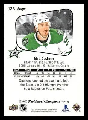 2024-25 Parkhurst Champions #133 Matt Duchene - Hockey Card Single
