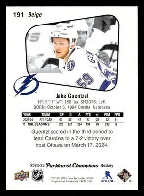 2024-25 Parkhurst Champions #191 Jake Guentzel - Hockey Card Single
