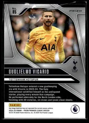 2024-25 Prizm Premier League #85 Guglielmo Vicario Choice Red White and Blue - Soccer Card Single