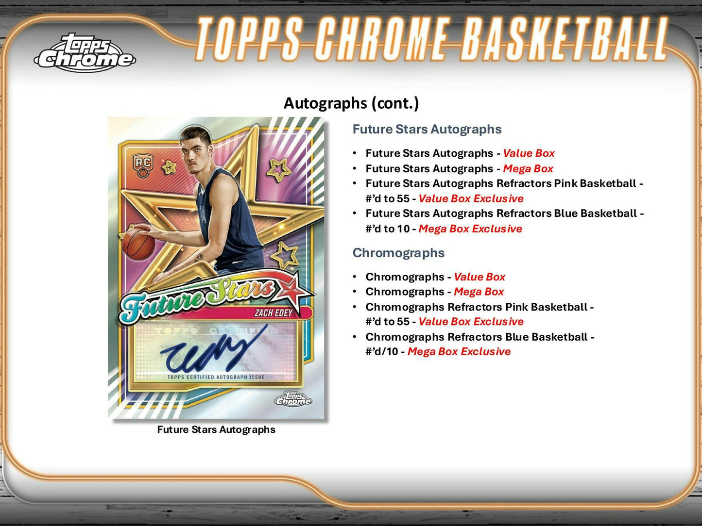 2024-25 Topps Chrome Basketball 8-Pack Blaster Box