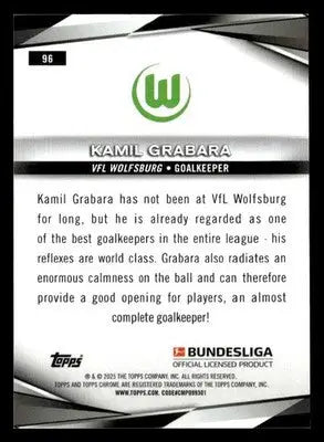 2024-25 Topps Chrome Bundesliga #96 Kamil Grabara - Soccer Card Single