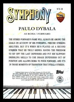2024-25 Topps Finest UEFA Club Comp #SY-8 Paulo Dybala Symphony - Soccer Card Single