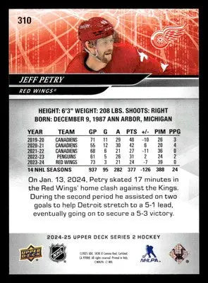2024-25 Upper Deck #310 Jeff Petry - Hockey Card Single
