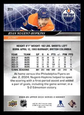2024-25 Upper Deck #311 Ryan Nugent-Hopkins - Hockey Card Single