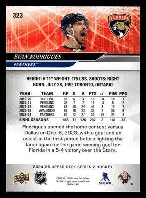 2024-25 Upper Deck #323 Evan Rodrigues - Hockey Card Single