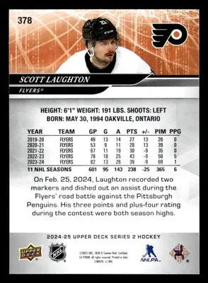 2024-25 Upper Deck #378 Scott Laughton - Hockey Card Single