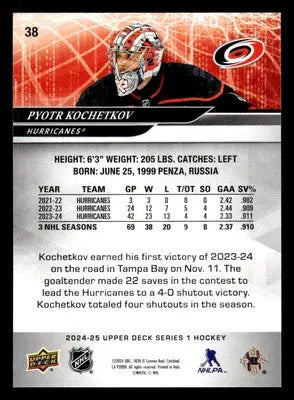 2024-25 Upper Deck #38 Pyotr Kochetkov - Hockey Card Single
